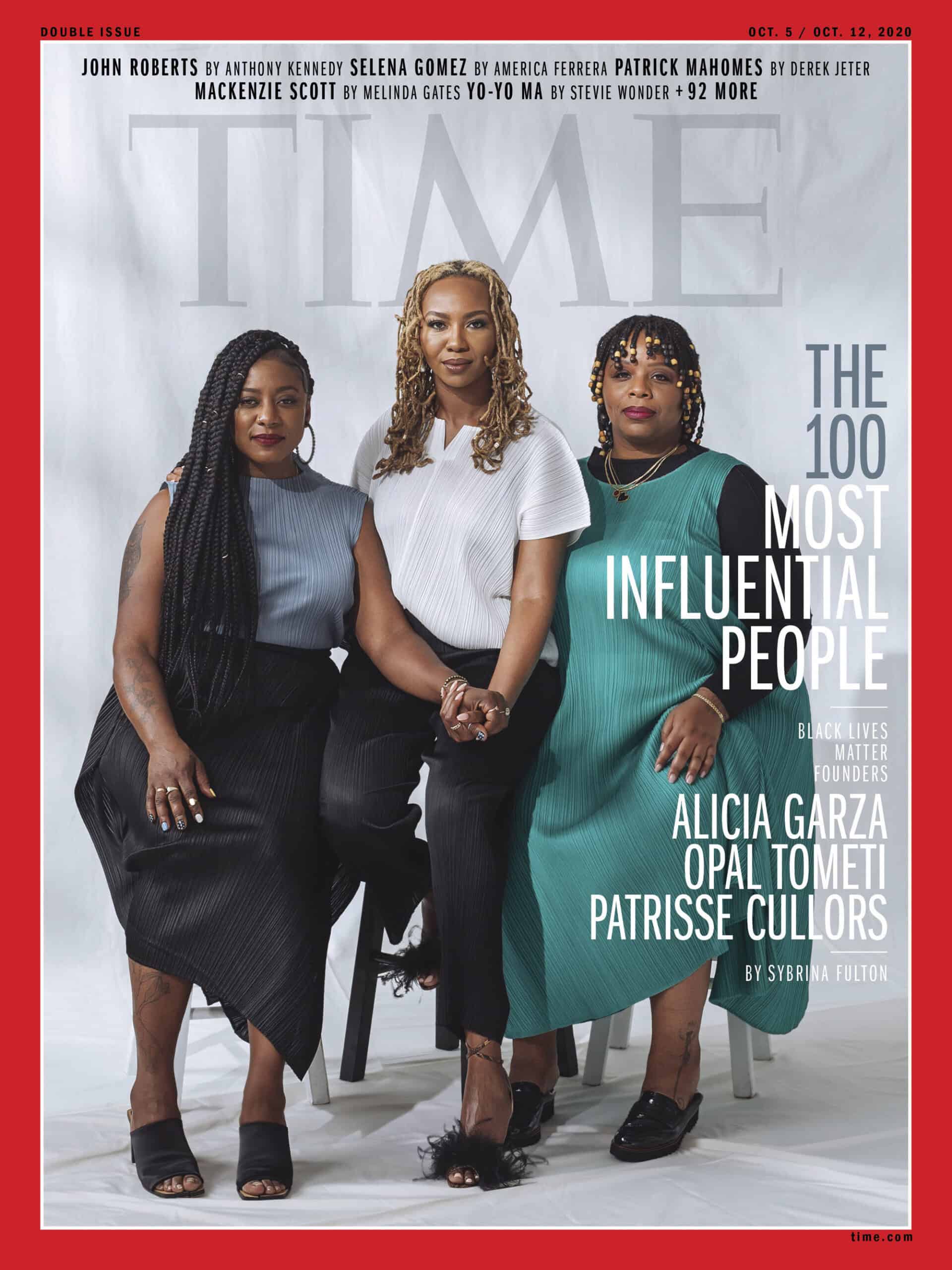 Photo of Patrisse Cullors, Alicia Garza, and Opal Tometi