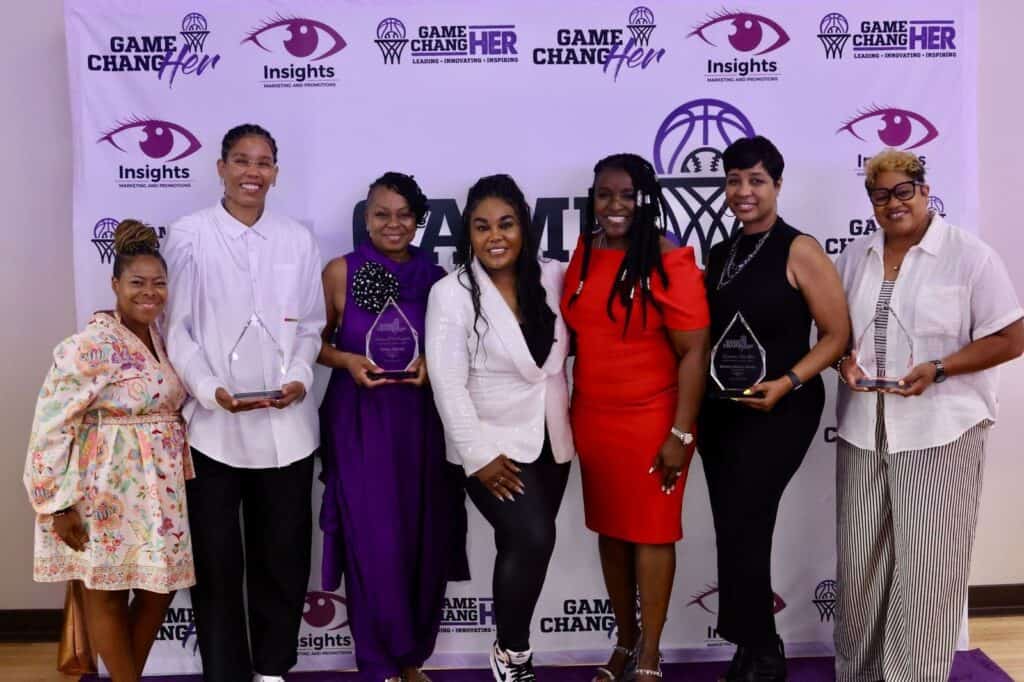 Photo of honorees at Black Play Matters kick-off event during WNBA All-Star Weekend